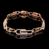 Diamond + Gold Paperclip Bracelet